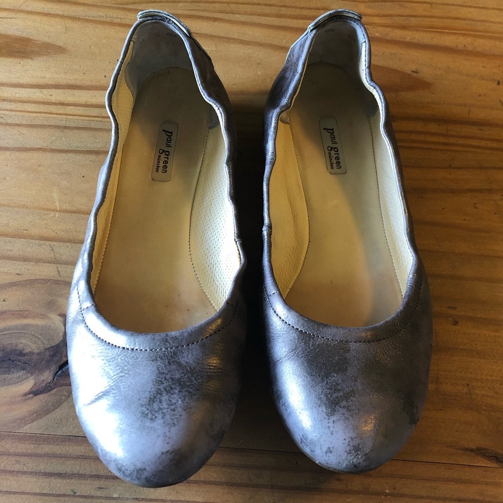 Paul Green Pewter Ballerina Flats